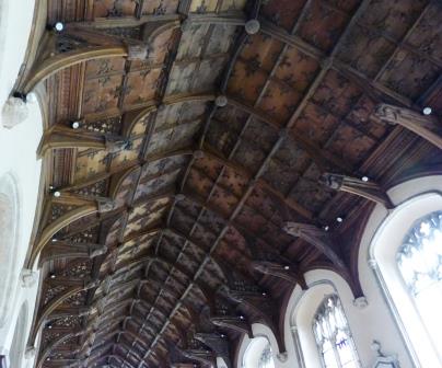 Wymondham Abbey, hammer-beam roof
